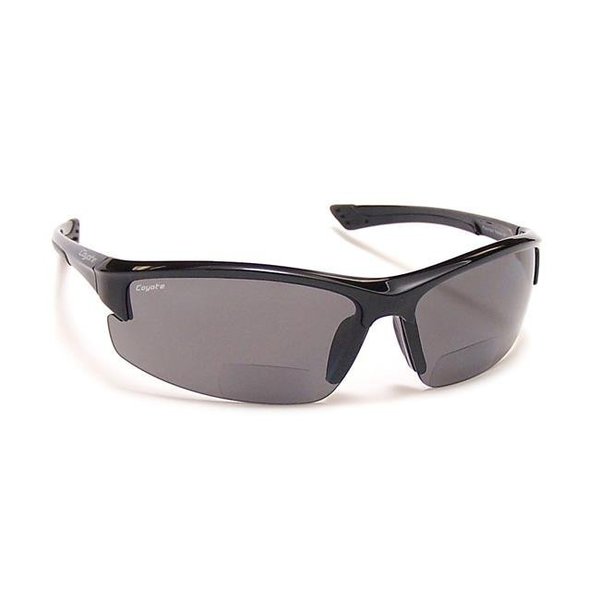 Coyote Visionusa Coyote Eyewear BP-7 Plus 2.50 black-gray BP-7 Polarized Reader Sunglass BP-+2.50 black/gray